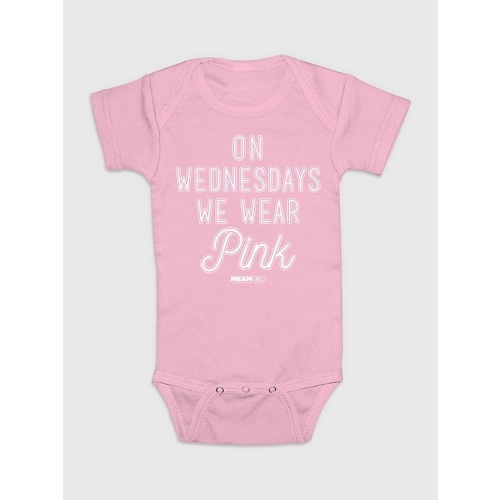 Baby Mean Girls On Wednesdays We Wear Pink Bodysuit