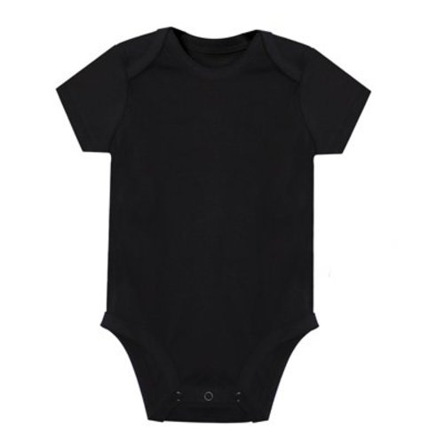 JAKANYQ Newborn Unisex Baby Solid Color Bodysuit Romper Onesie For 0 24 Months Boys Girls Black 6-9 Months