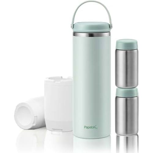 Amazon.com: Papablic 360 CapsuleChill Breastmilk Cooler with Stainless Steel Bottles | 24H Safe Storage, 20oz Capacity, Portable, Work & Travel, BPA-Free, Lead-Free, FSA Eligible, Mint Green