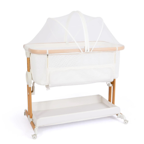 Baby Bassinet Bedside Sleeper 2 in 1 with Wheels | Adjustable Height – TOV BABY