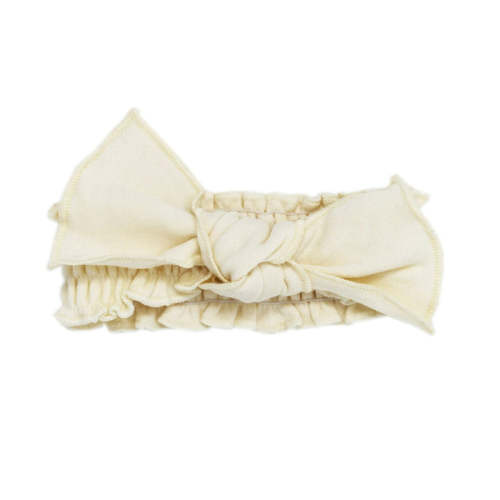 Buttercream | Organic Smocked Tie Headband