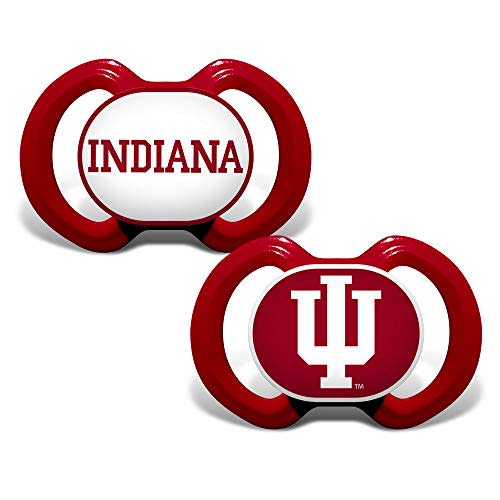 Baby Fanatic Pacifier 2-Pack - NCAA Indiana Hoosiers - Officially Licensed League Gear