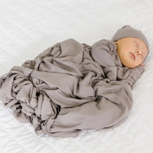 Beau Ribbed Swaddle Blanket