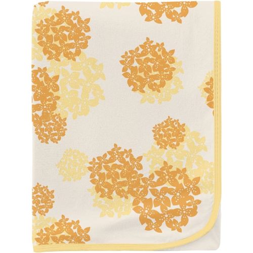 KicKee Pants Print Swaddle Blankets, Viscose from Bamboo Fabric Making it a Silky Soft Baby Blanket, Sized 40” x 29” (Wallaby Hydrangea - One Size)
