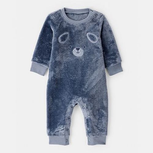 Baby Boy Carter's Dog Velour Long Sleeve Snug Fit Bodysuit