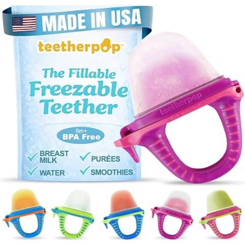 Fillable Freezer Teethers for Babies – Made in USA Teething Pacifier