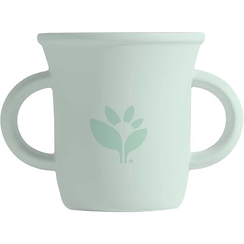 green sprouts® Silicone Learning Cup, 12mo+, Platinum-cured Silicone, Sterilizer Safe, Tested for Hormones - Sage