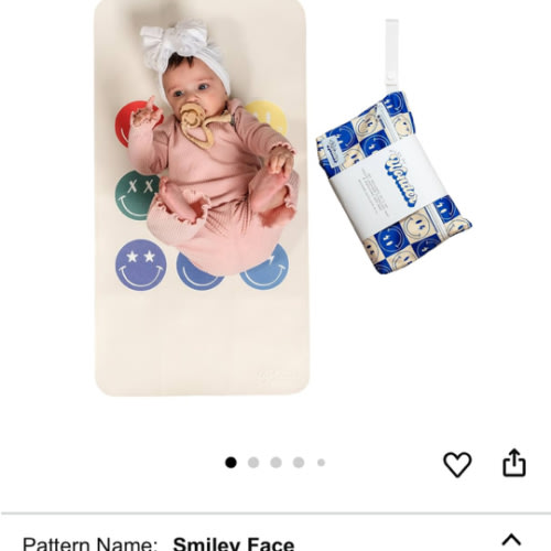 Amazon.com : Miles of Wonder Portable Changing Mat with Reusable Waterproof Wet Bag, (16 x 30 Inches) Baby Changing Mat, Non-Toxic Changing Pad Portable Folds and Wipes Clean, Baby Changing Pad Travel (Checkered) : Baby