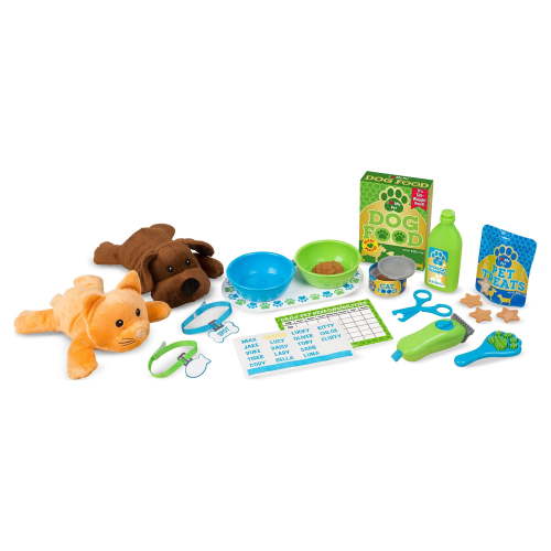 Melissa & Doug Feeding and Grooming Pet Care Play Set