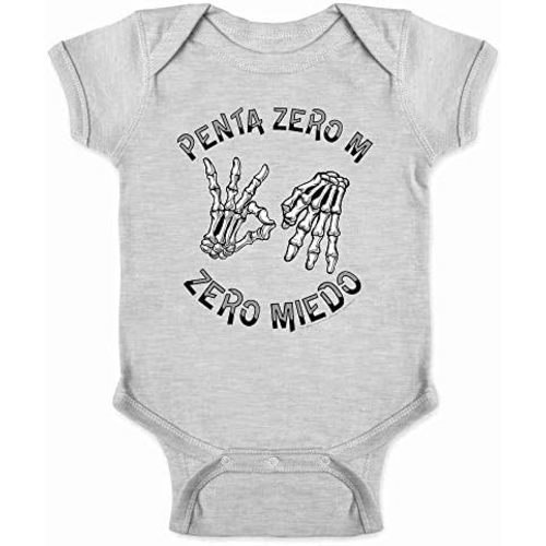 Penta Zero M Zero Miedo Skeleton Hands Lucha Libre T-Shirt Baby Bodysuit