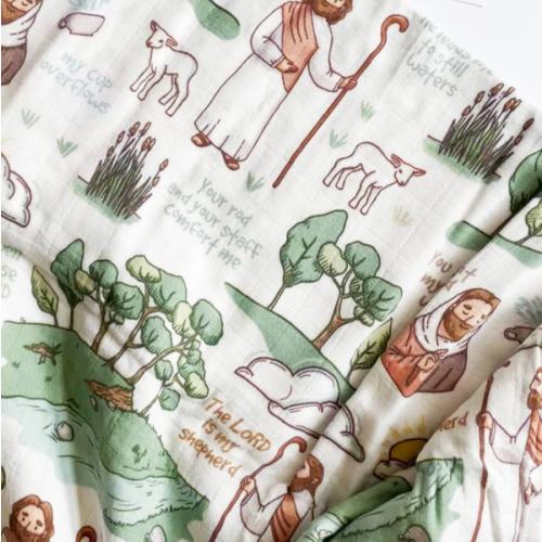 The Good Shepherd Deluxe Swaddle Blanket | littlelightcollective