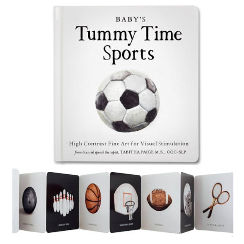 Baby's Tummy Time Sports: High-Contrast Fine Art for Visual Stimulation (Tabitha Paige Children's Book Series)