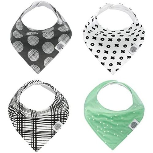 Parker Baby Bandana Drool Bibs for Boys, Girls & Unisex - Soft & Stylish Teething Bibs for Babies