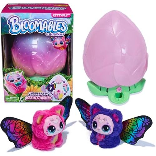 Hatchimals Bloomables Kittyfly Surprise Interactive Toy & Flower, Ages 4+