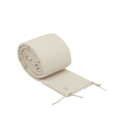 Crib Protector Vichy Rose · Minicoton