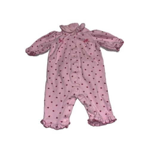 Baby Girl Clothes Vintage Carter's Newborn Pink Ruffle Strawberry Outfit