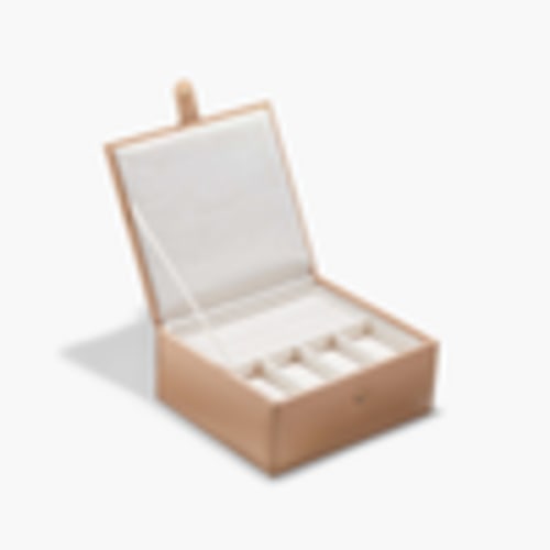 Beige Jewelry Box with Monogram Option - Jewelry | Mejuri
