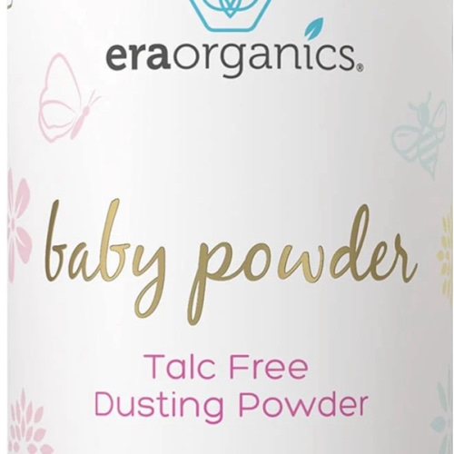 Era Organics Talc-Free Organic Baby Powder - USDA Organic Dusting Powder with Arrowroot, Calendula and Cornstarch for Newborns, Babies or Toddlers - Soothing, Fragrance Free, Made in USA (3oz/85g)