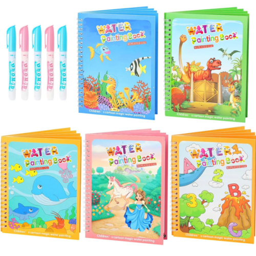 Amazon.com: CMTOOP 5 Pack Reusable Water Coloring Book for Toddlers | Portable Water Doodle Book, Mess-Free Paint with Water Books, Activity Travel Toys, Birthday Gifts for Boys & Girls