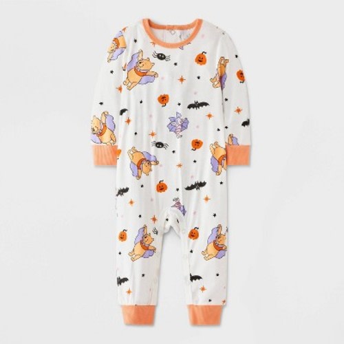 Baby Disney Winnie The Pooh Halloween Romper - White 0-3M