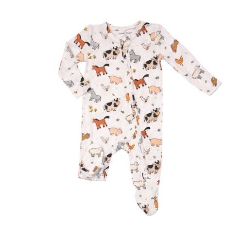 Zip Footie, Farmyard Babies