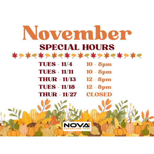 Gift Cards - Lynnfield, MA - Nova Adventure Park