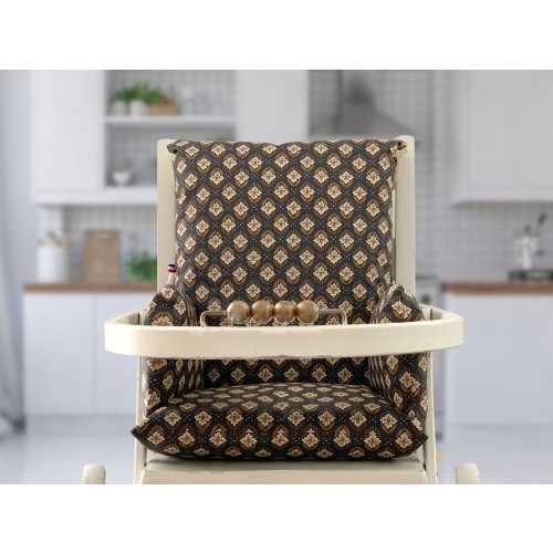 High chair cushion, coated cotton, oeko-tex, Marius