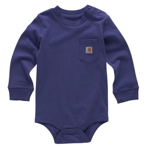 Carhartt Infant Boys' Solid Long Sleeve Snap Onesie