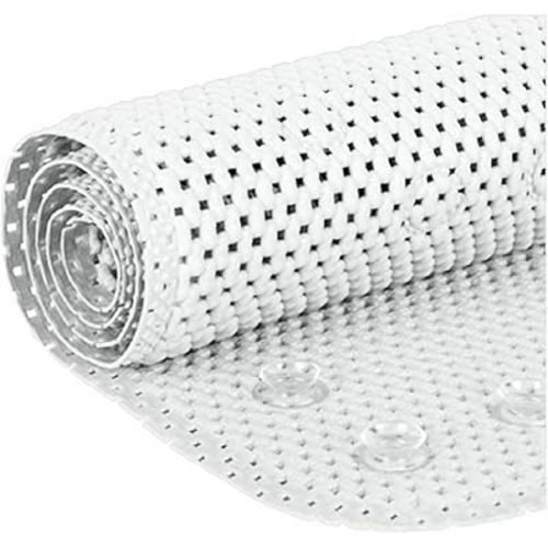 Bathtub Mat Non Slip, Bath Mat for Tub Non Slip, Tub Mat Extra Large 36 x 17 in, Bathtub Mat with Suction Cups & Drain Holes, Soft Foam, Machine Washable, White