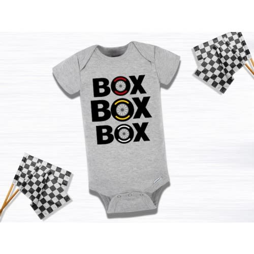 Box Box Tires F1 Race Car Pit Crew Formula 1 Baby Onesie - Etsy
