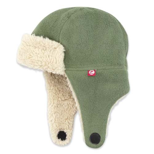 Furry Fleece Trapper Hat - Olive – Zutano