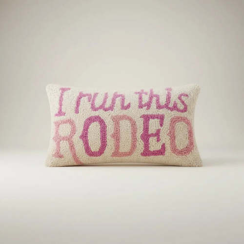 I Run This Rodeo Hook Pillow - Bridle Up Hope Shop