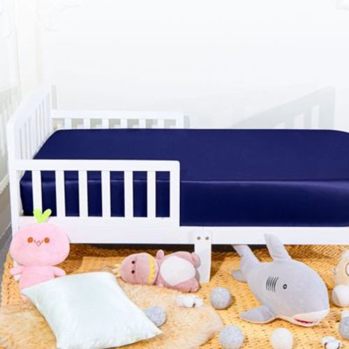 Silk Satin Fitted Crib Sheet, Super Soft and Silky Crib Sheet for Boys, Girls, Unisex - NTBAY