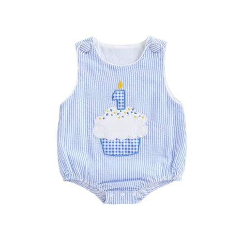 My First 1st Birthday Outfit Baby Boy 1 Year Old Clothes One Sleeveless Shirt Onesie Overalls Cute Outfits