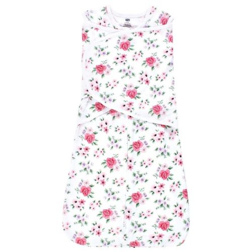 Hudson Baby Infant Girl Convertible Swaddle Sleep Sack, Vintage Floral, 3-9 Months