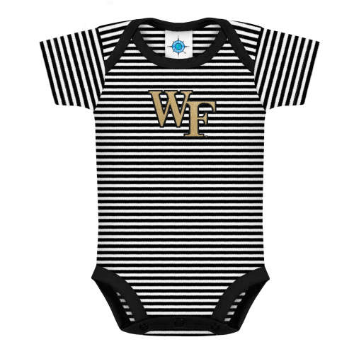 Wake Forest Demon Deacons Striped Bodysuit | College Baby