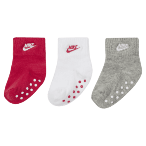 Nike Baby Gripper Ankle Socks (3-Pack)