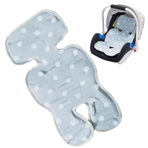 Car Seat Cooling Pad for Baby, 2 in 1 Reversible Car Seat Cooler, Summer Infant Car Seat Cooling Cushion, Multifunctional Stroller Cooling Pad Liners for Carrier, Chair, Swing (Grey)