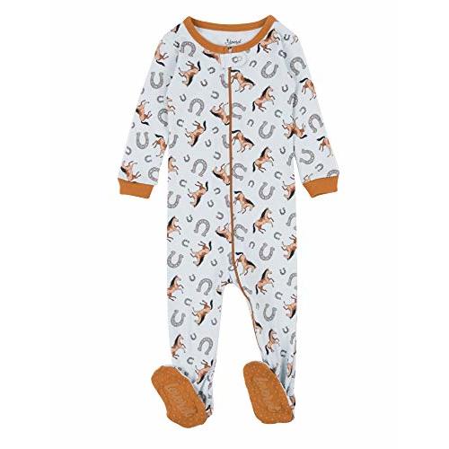 Leveret Kids Pajamas Baby Boys Girls Footed Pajamas Sleeper 100% Cotton (Size 6-12 Months-5 Toddler)