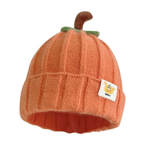 OGLCCG Pumpkin Knitted Beanie Hat for Toddler Winter Thick Warm Soft Cute Hat Cap for Infant Boys Girls Halloween Baby Pumpkin Hat 6M-3T
