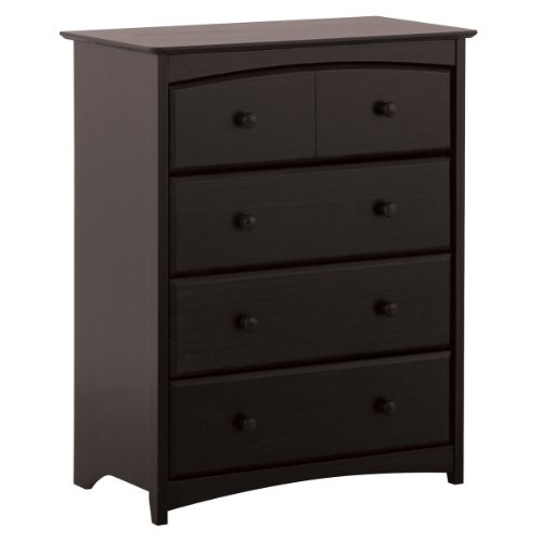 Stork Craft Beatrice 4 Drawer Chest - Black 