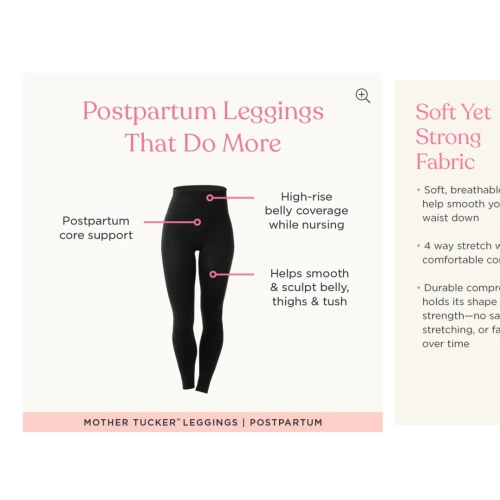 Mother Tucker® Postpartum Compression Leggings – Belly Bandit