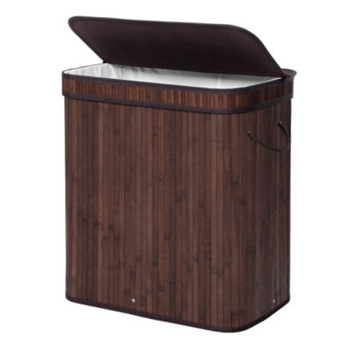Ebern Designs Bamboo Laundry Basket & Reviews | Wayfair