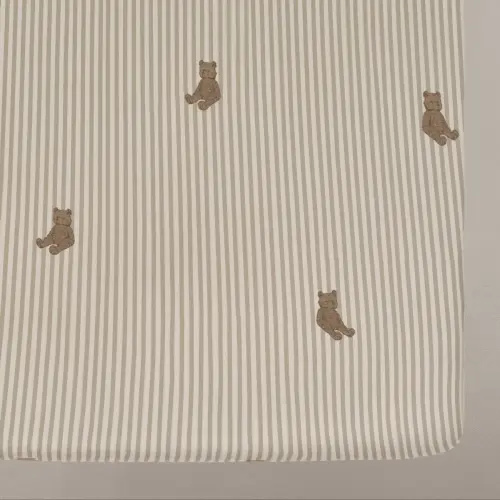 One Allium Way® Bear - Turkish Cotton Jersey, 300 Thread Count, Standard Fitted Crib Sheet | Wayfair