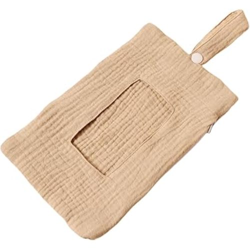 Baby Wipe Holder Portable Wipe Dispenser Strollers Storage Bag Container Double Layer Travel Carry Case for Diapers