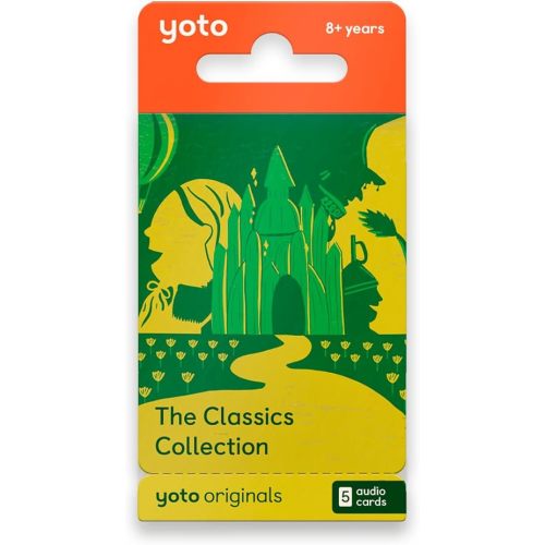 YOTO The Classics Collection – 5 Kids Audio Cards for Use with Player & Mini All-in-1 Audio Device, Screen-Free Listening with Fun Playtime, Bedtime & Travel Stories, Ages 8+
