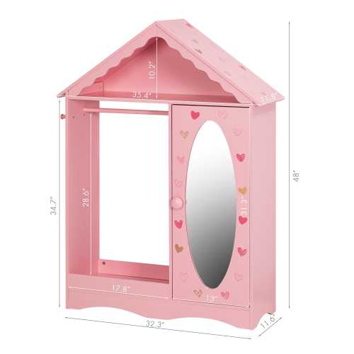 COSTARS Kids Dress Up Storage with Mirror