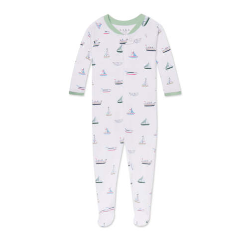 LAKE | Baby | Pima Cotton Pajamas | Sail Away Baby Sleeper (6-9 mo)