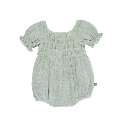 Modern Moments Baby Girl Smocked Bubble Romper, Newborn-24 Months, Soft Cotton, Snap Closure