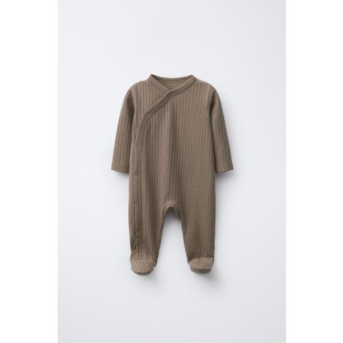 PLAIN STRUCTURE JUMPSUIT - Brown | ZARA United States